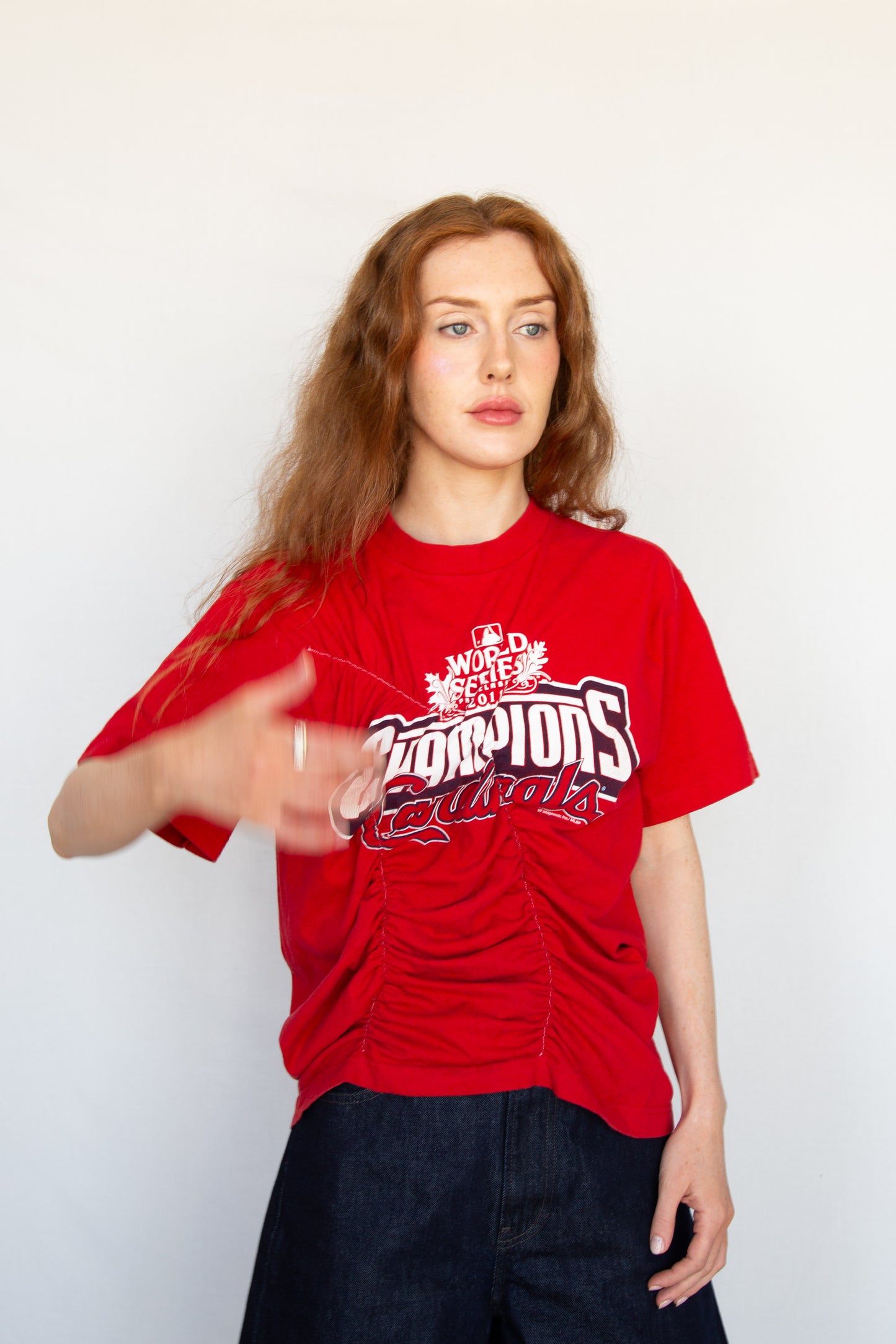 Graphic Wave Tshirt Red 2