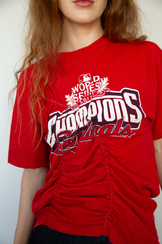 Graphic Wave Tshirt Red 2