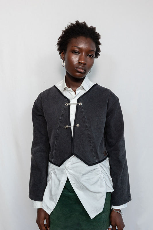 Pins Jacket Black Denim