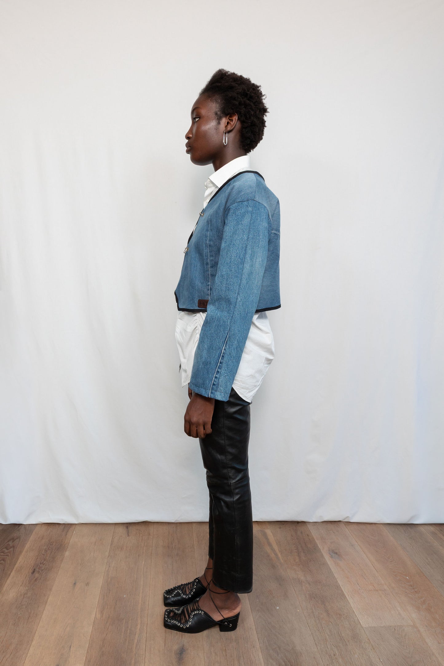 Pins Jacket Blue Denim