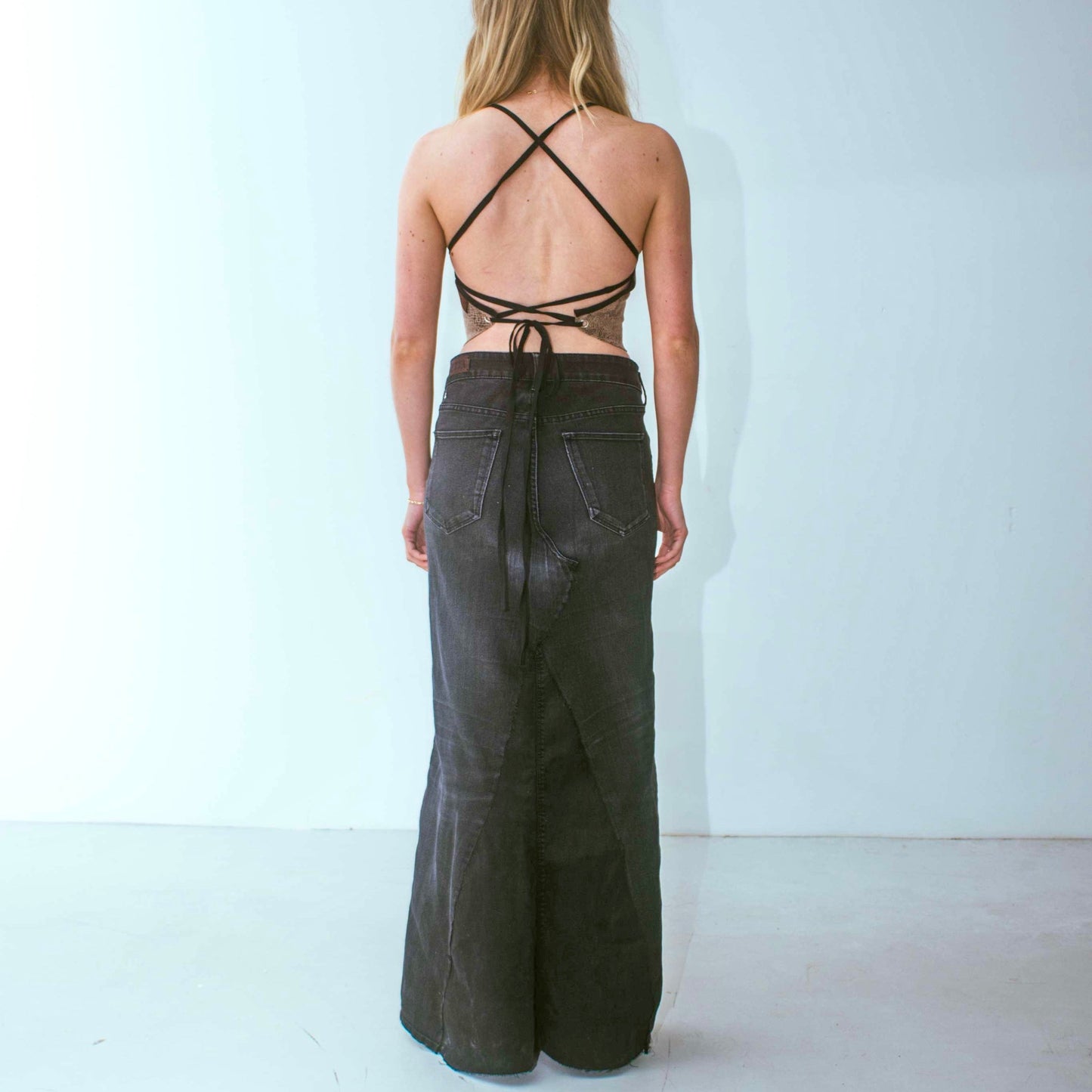 Jasper Snakeskin Top