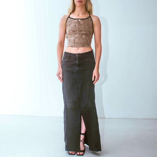 Jasper Snakeskin Top