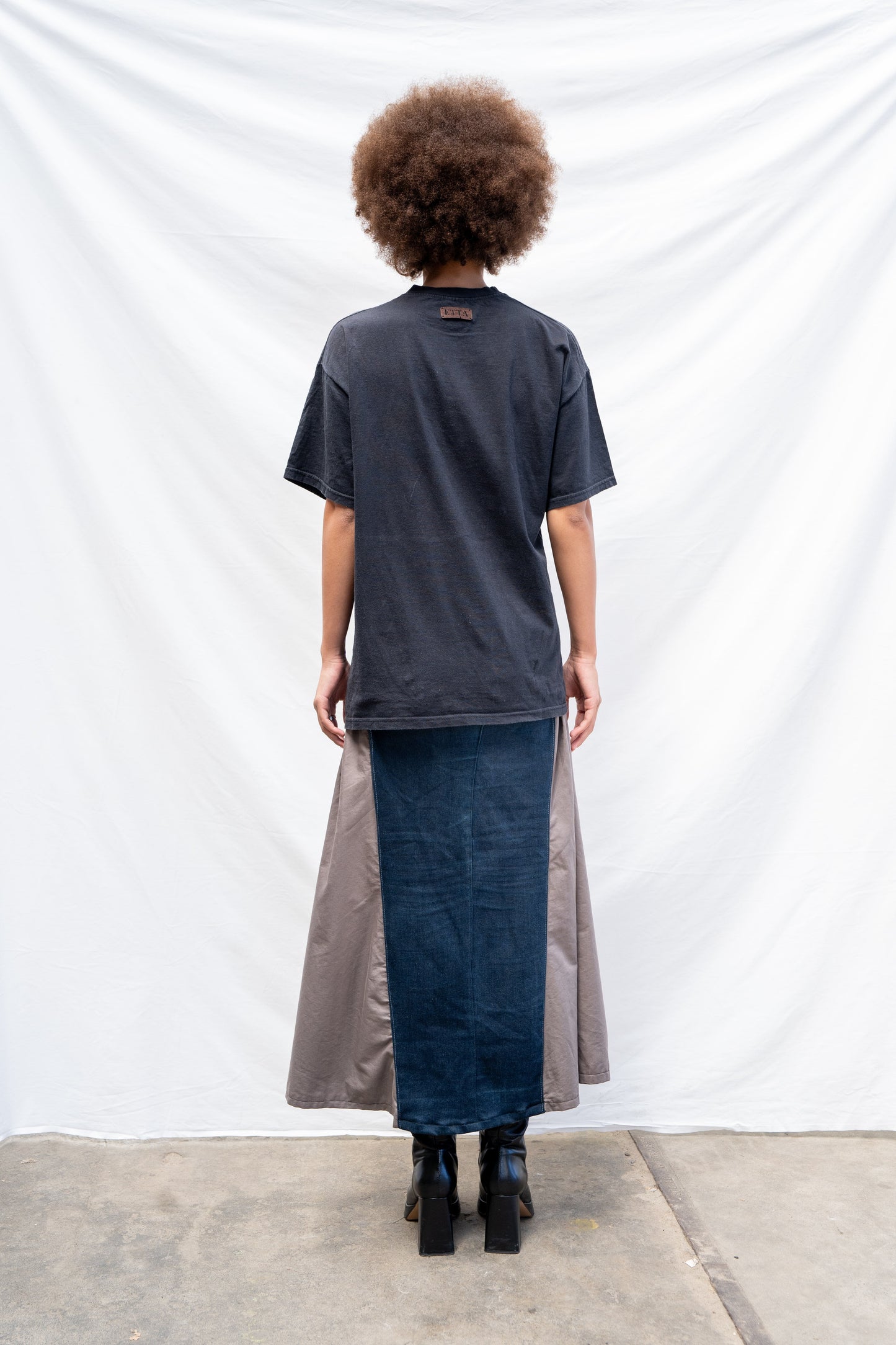 Bonnie Eyelet Tee Black