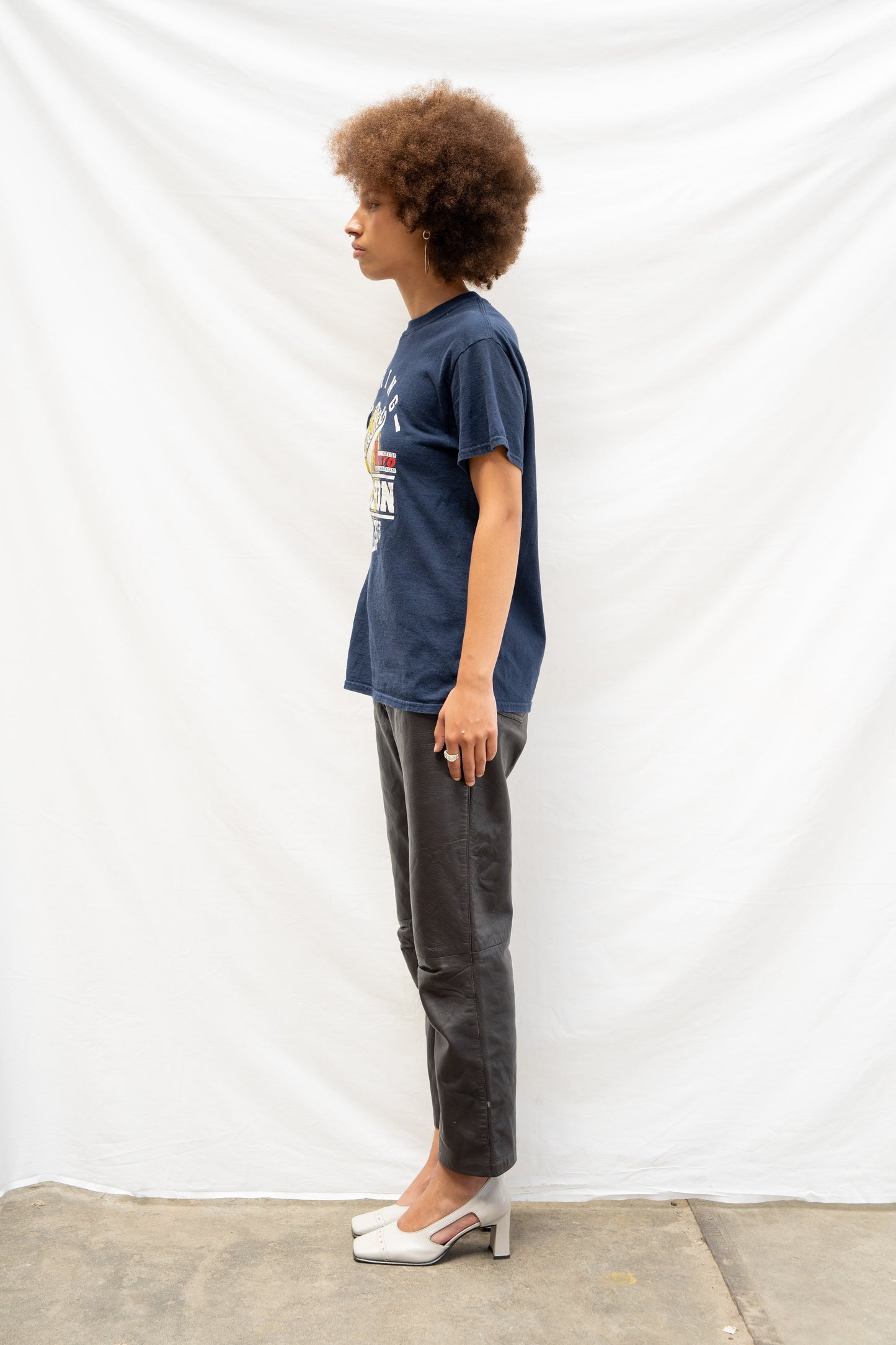 Bonnie Eyelet Tee Blue