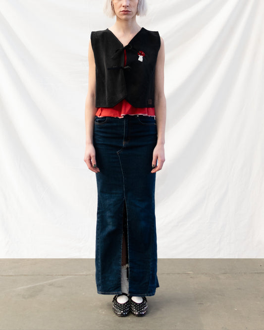 Mushroom Vest Black