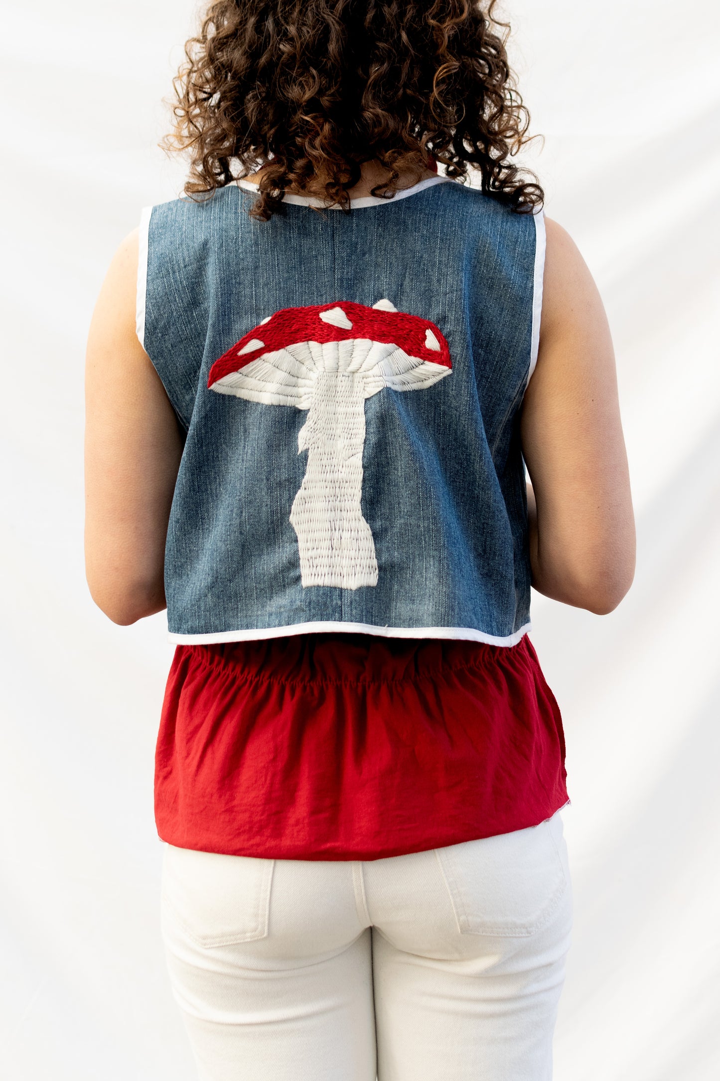 Mushroom Vest Blue