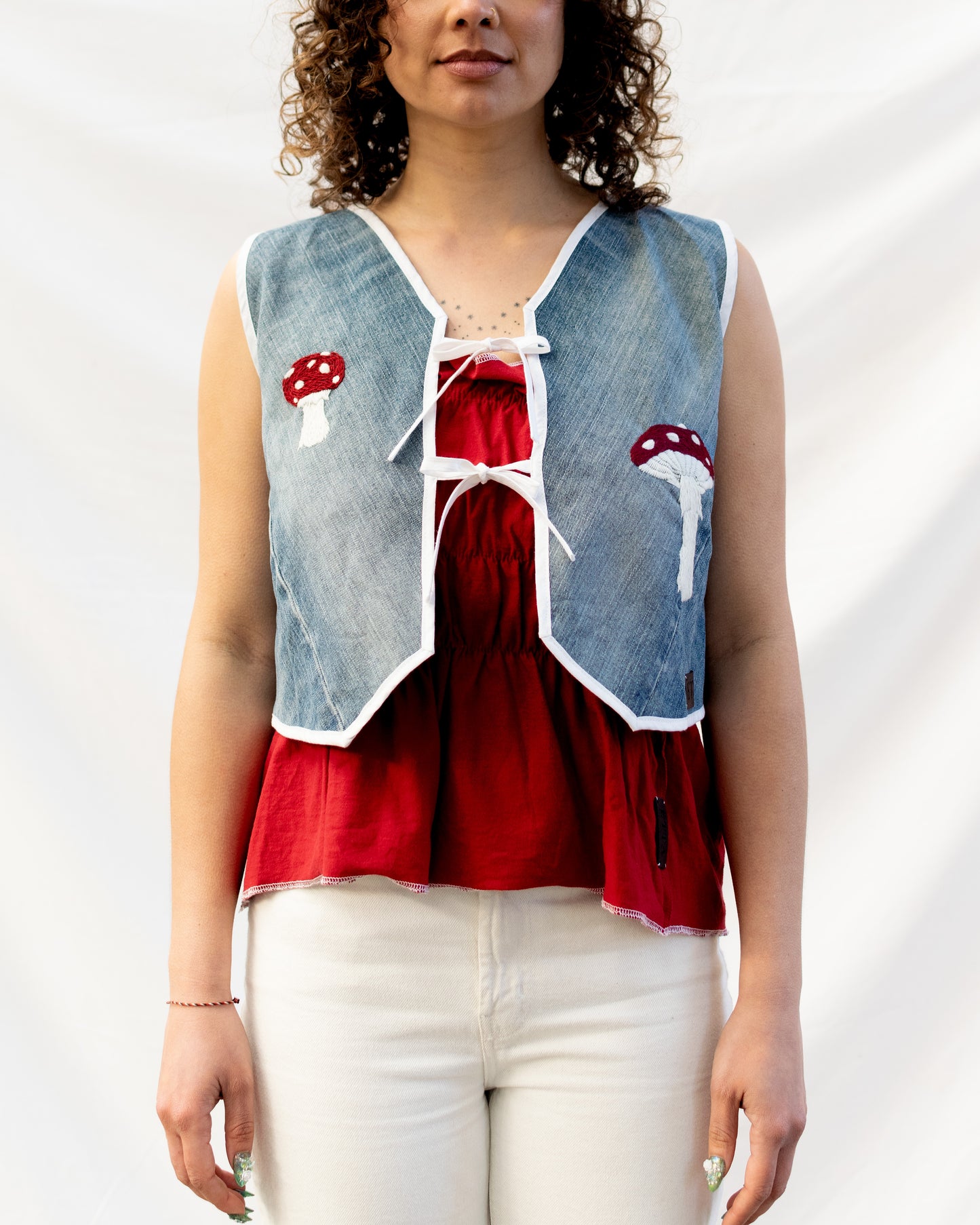 Mushroom Vest Blue