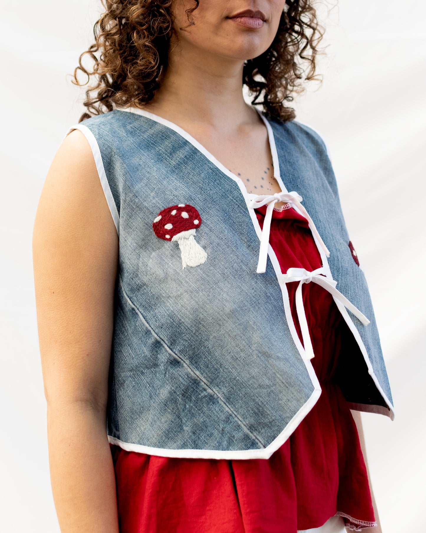 Mushroom Vest Blue