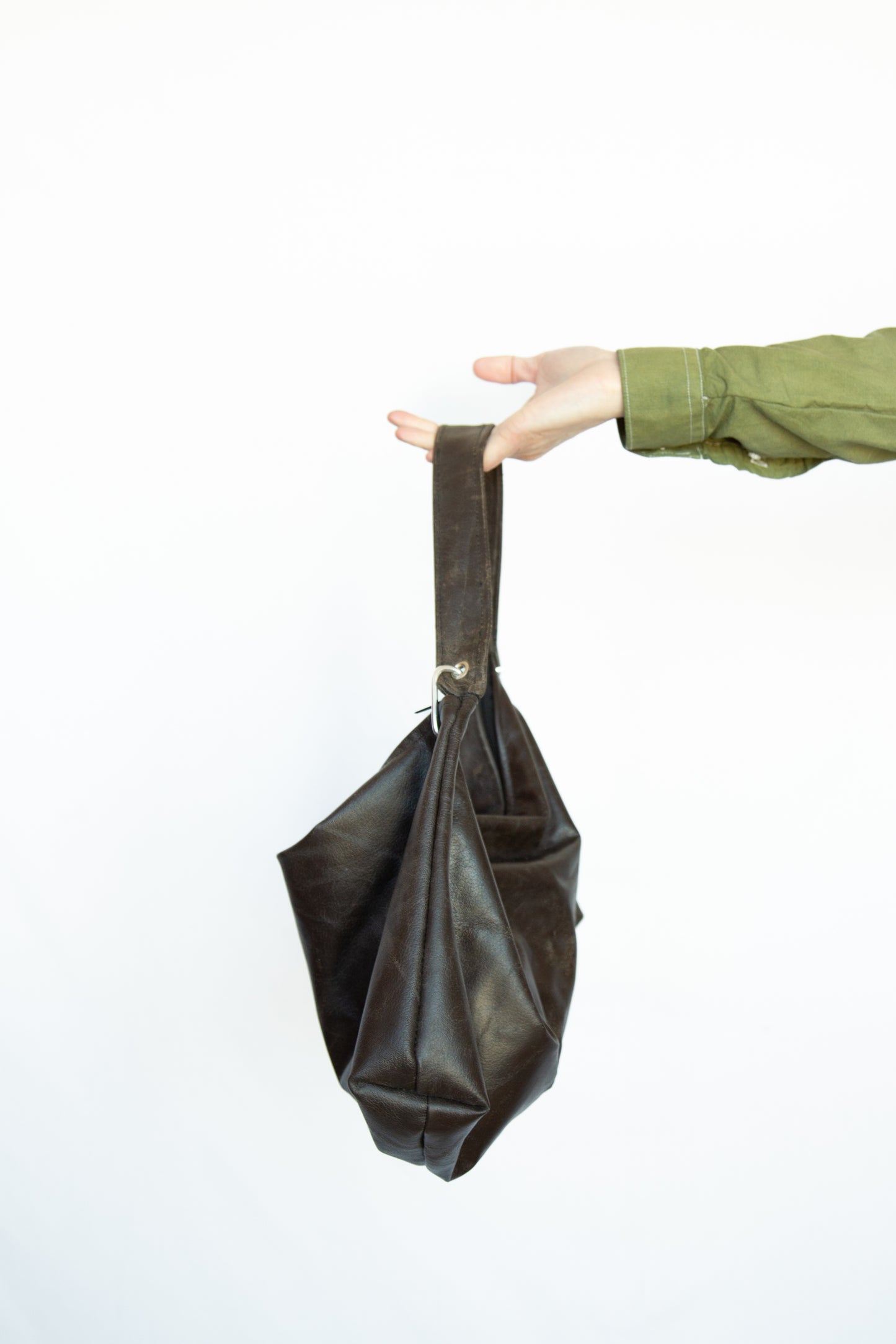 Dumpling Bag Brown Leather