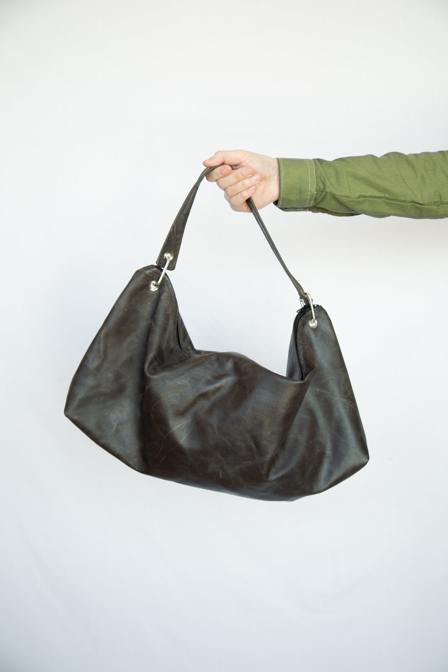 Dumpling Bag Brown Leather