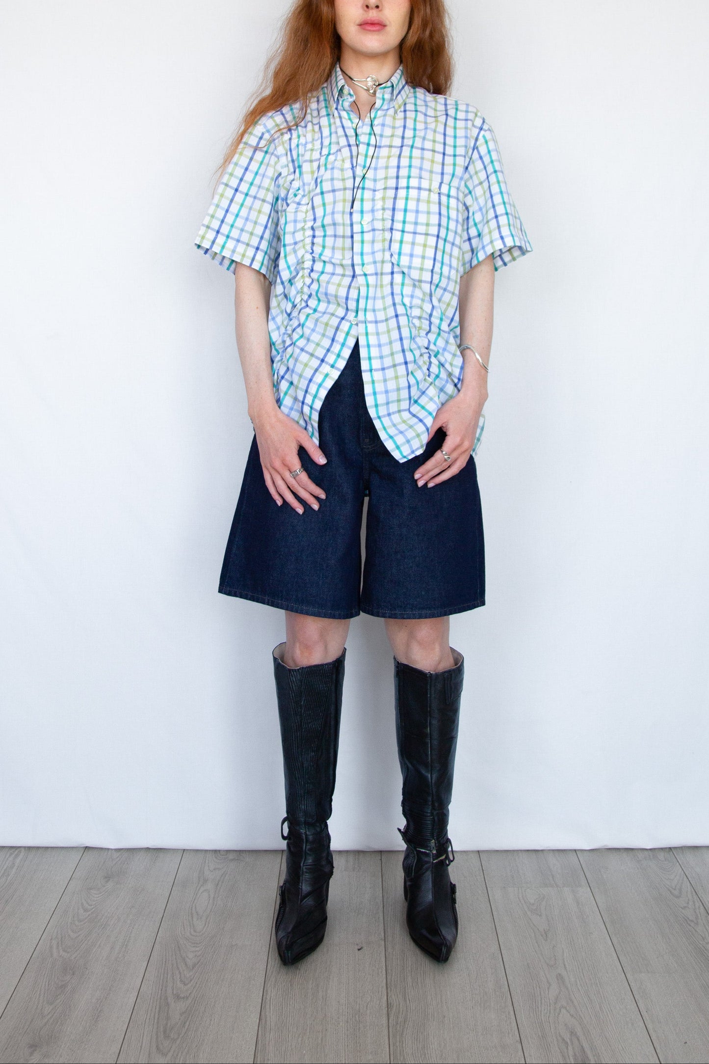 Wave Short sleeve Shirt Blue