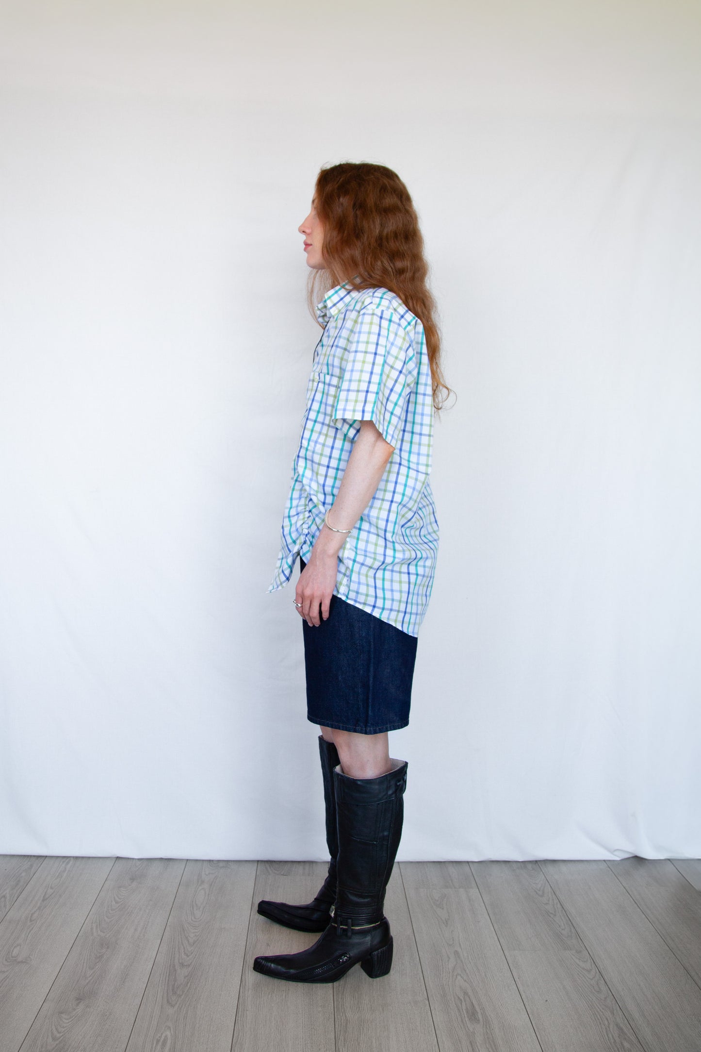Wave Short sleeve Shirt Blue