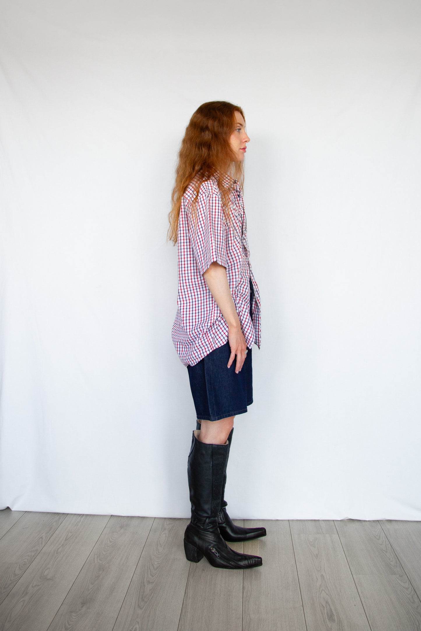 Wave Short sleeve Shirt Red