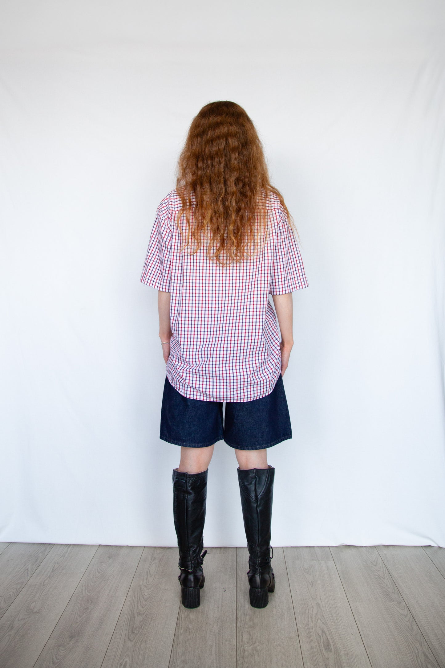 Wave Short sleeve Shirt Red