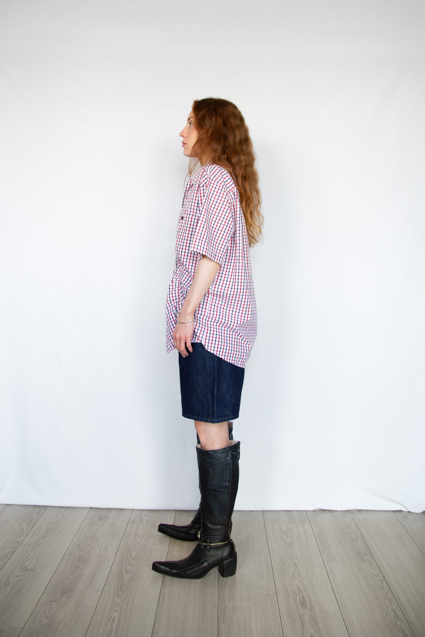 Wave Short sleeve Shirt Red