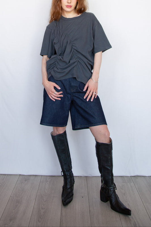 Wave Tshirt Charcoal