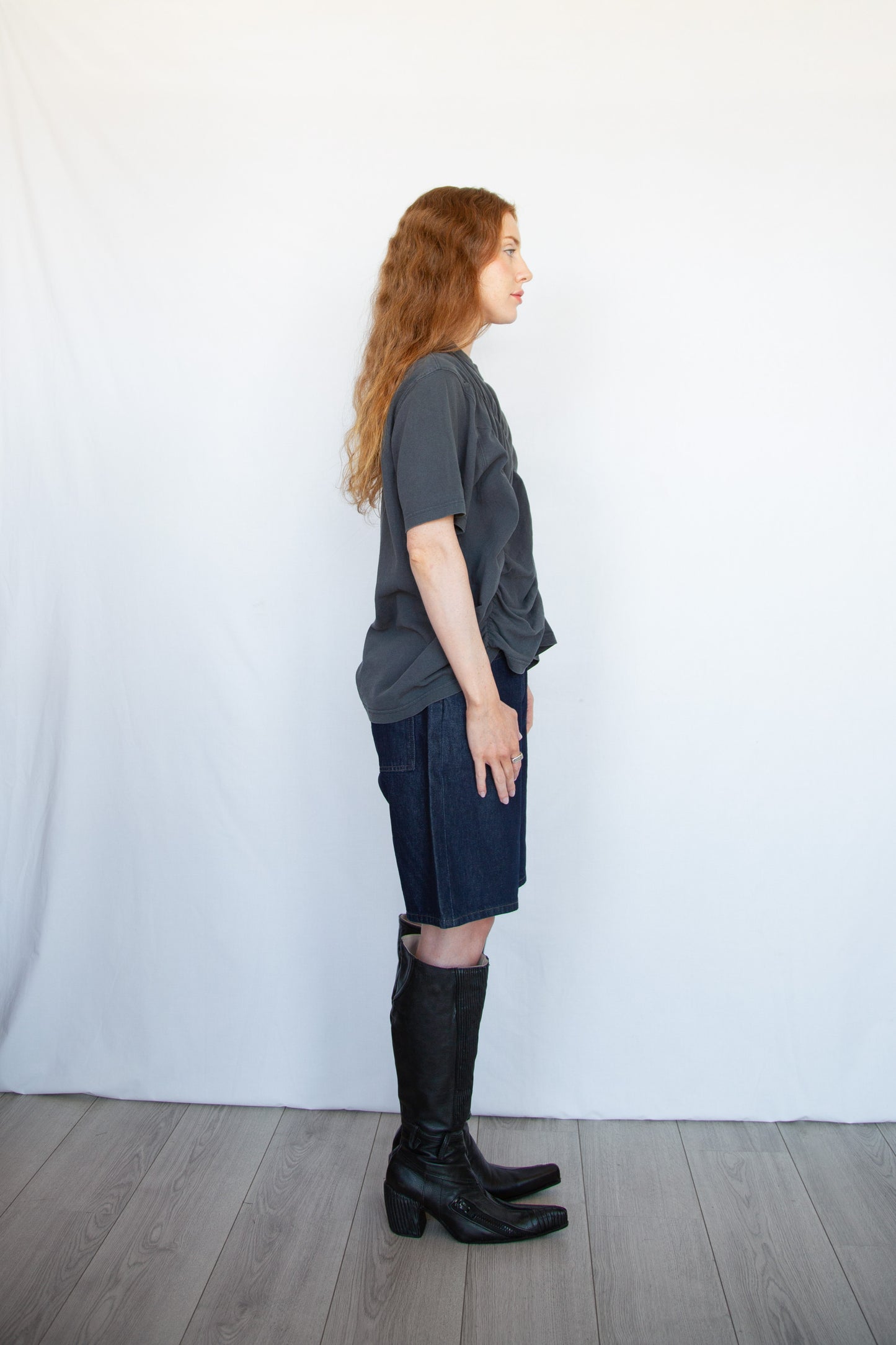Wave Tshirt Charcoal