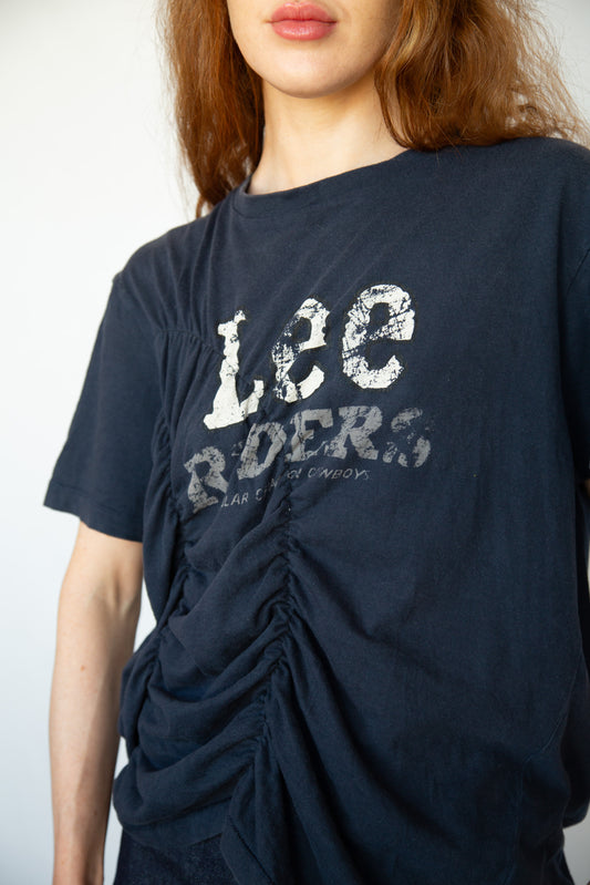 Graphic Wave Tshirt Navy