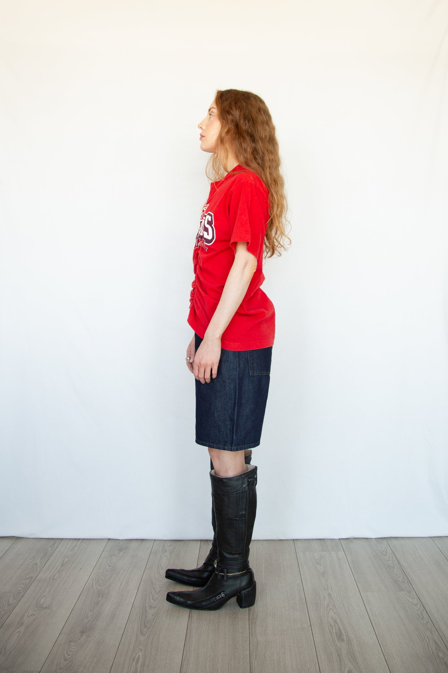 Graphic Wave Tshirt Red 2