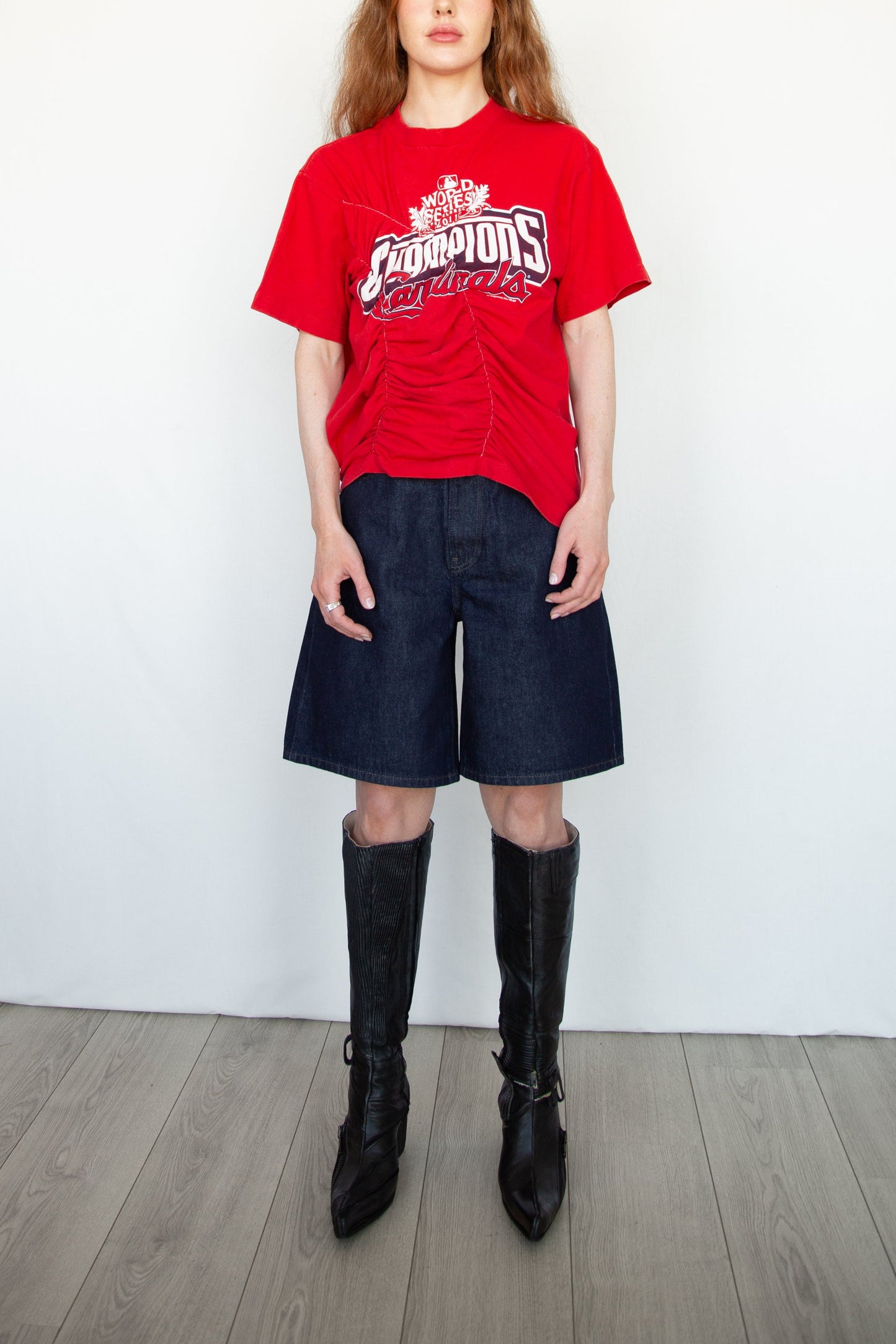 Graphic Wave Tshirt Red 2