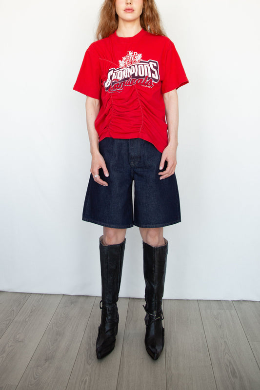 Graphic Wave Tshirt Red 2