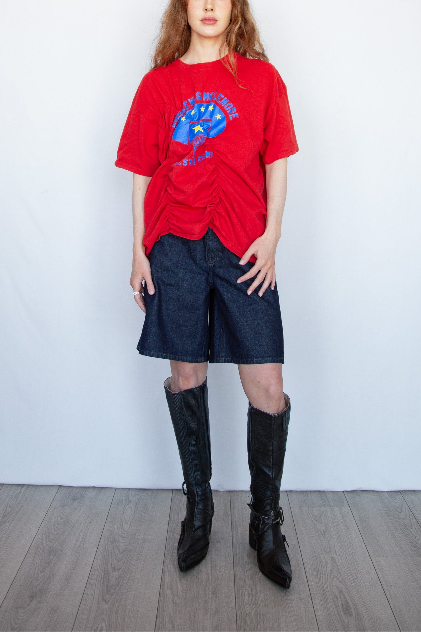 Graphic Wave Tshirt Red 1