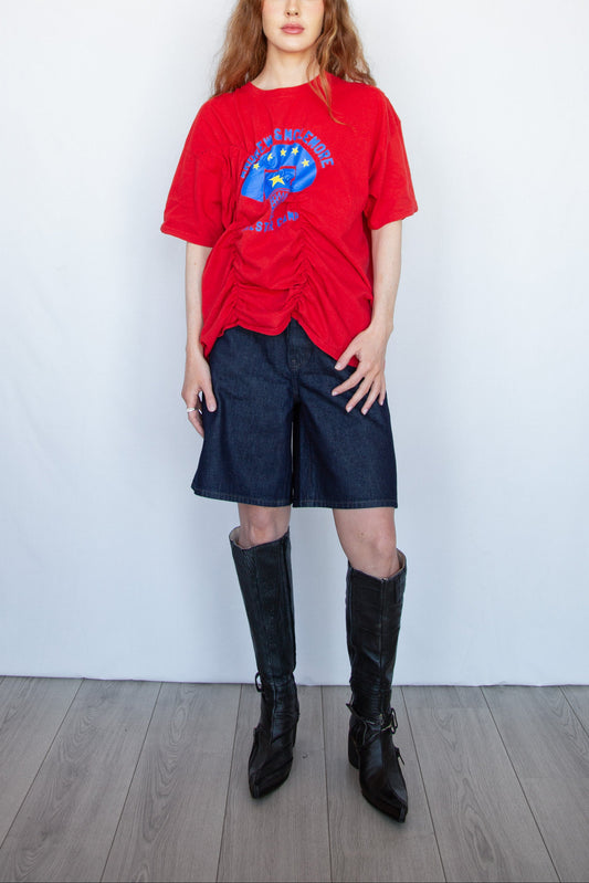 Graphic Wave Tshirt Red 1
