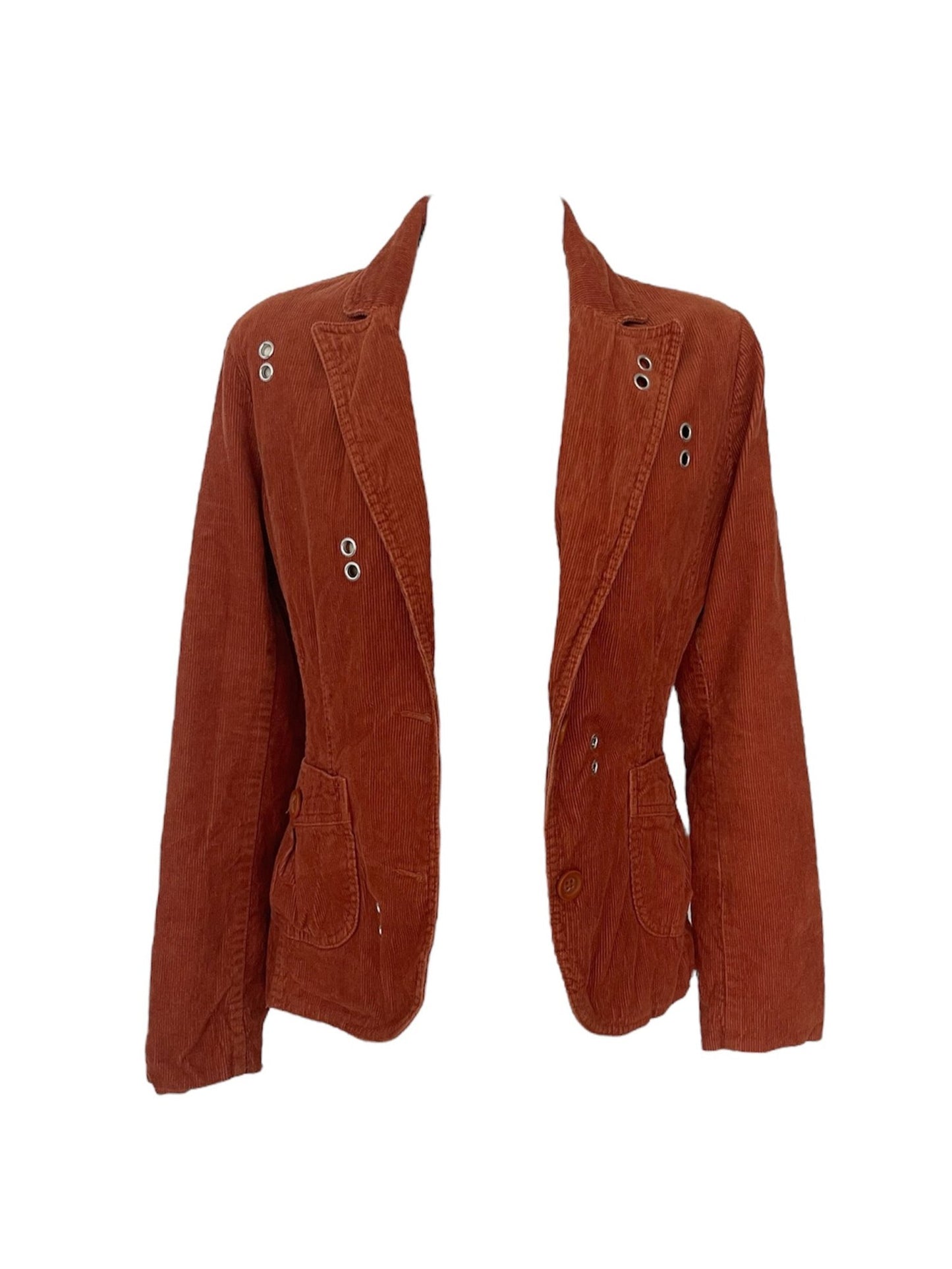 Rio Eyelet Cord Blazer Orange