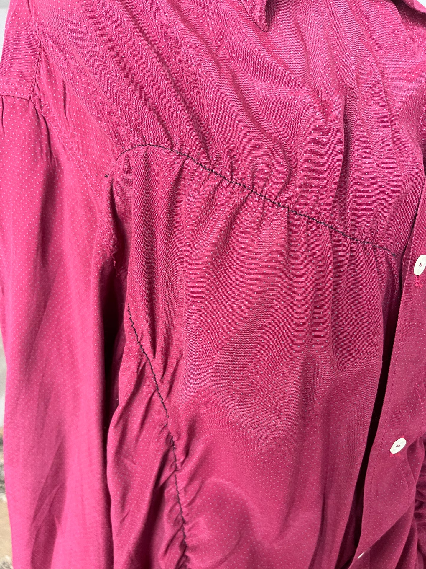 Carissa Wave Shirt Burgundy