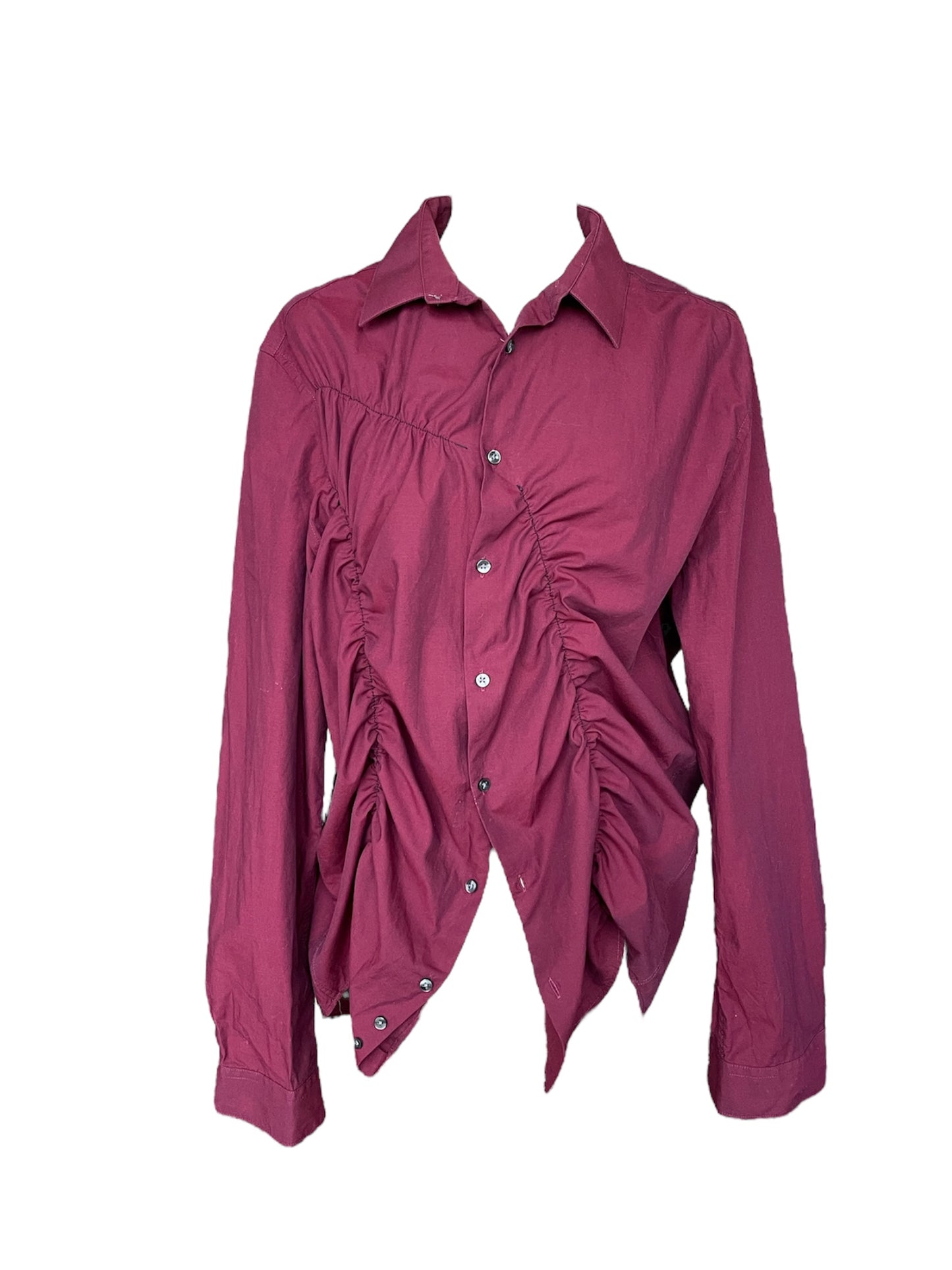 Carissa Wave Shirt Burgundy