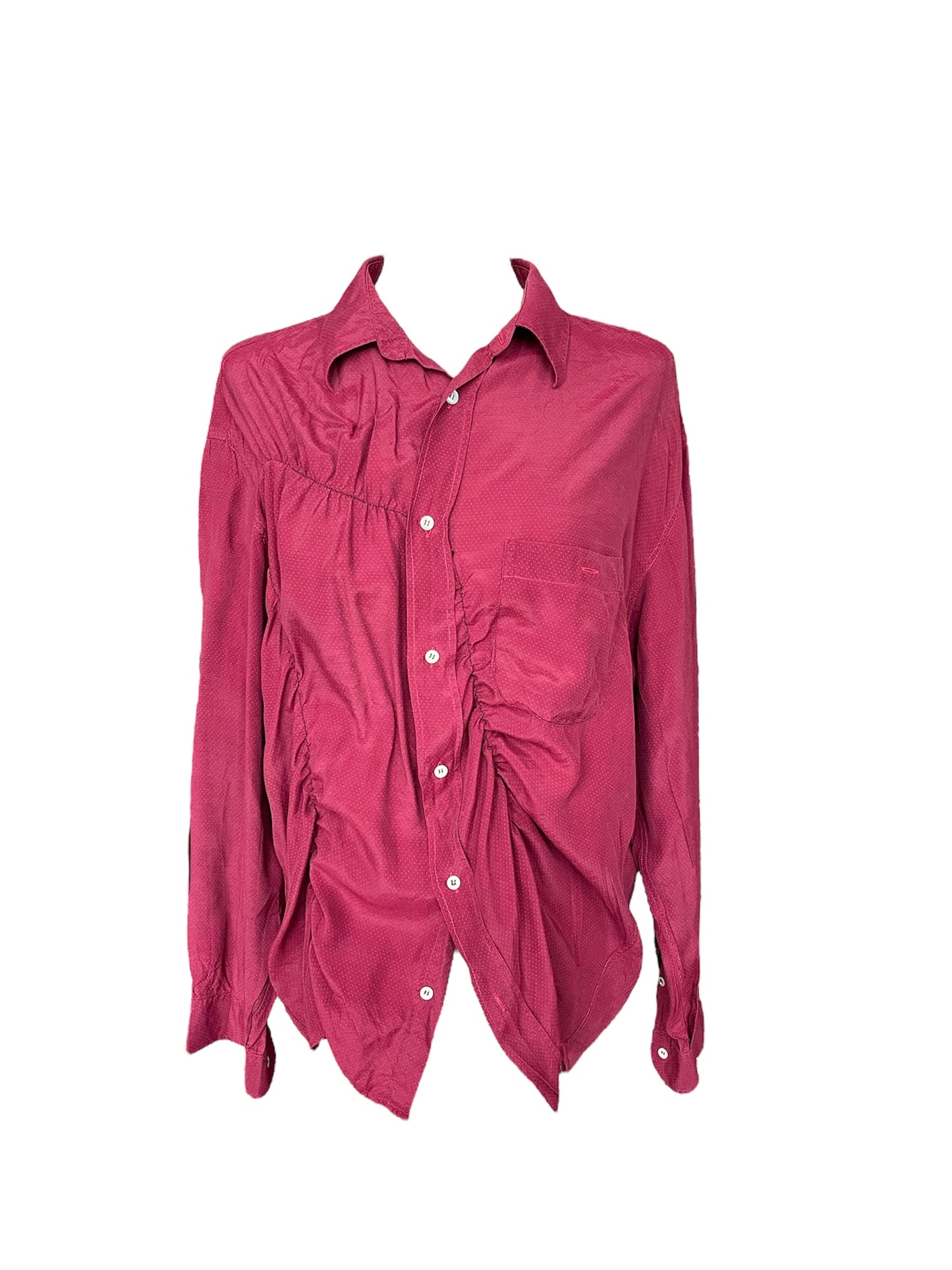 Carissa Wave Shirt Burgundy