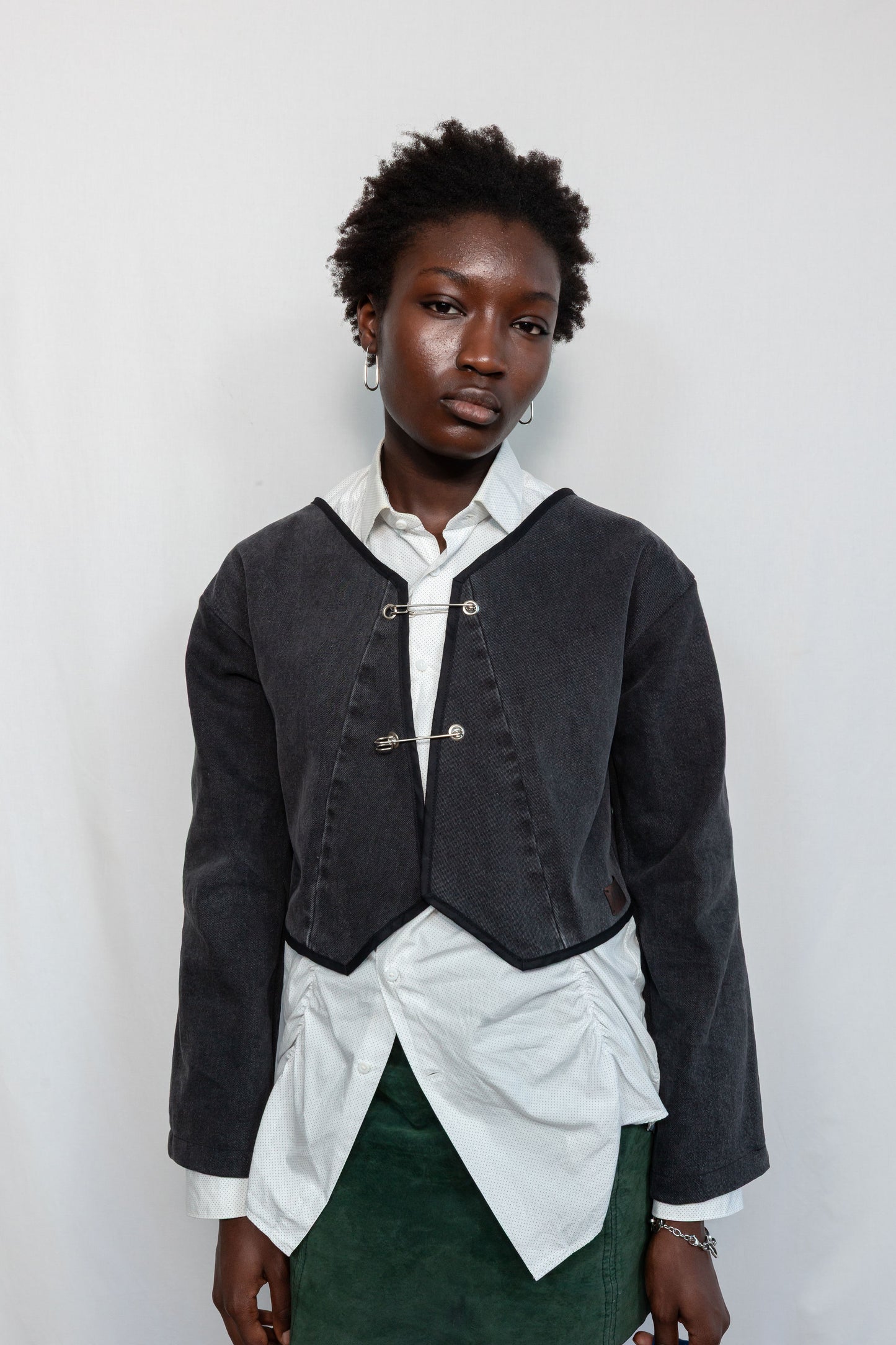 Pins Jacket Black Denim