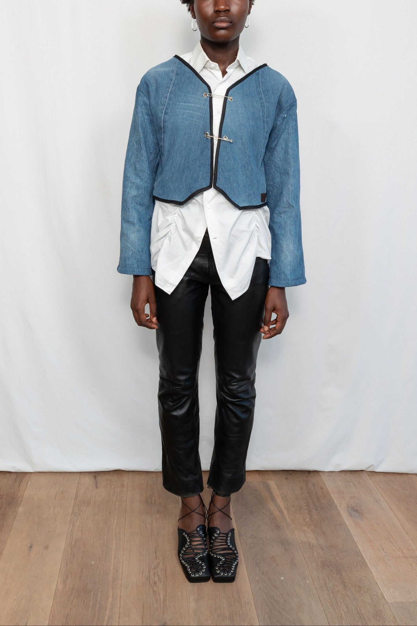 Pins Jacket Blue Denim