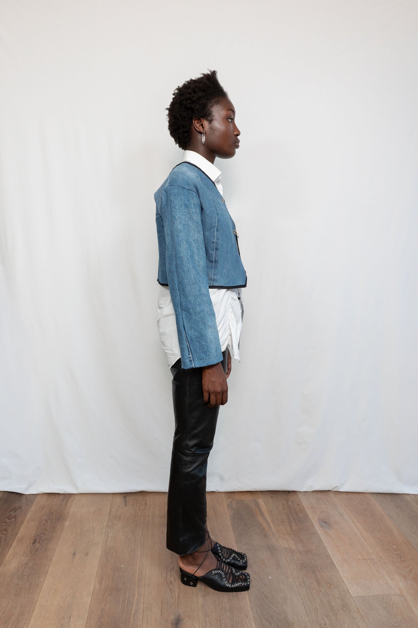 Pins Jacket Blue Denim