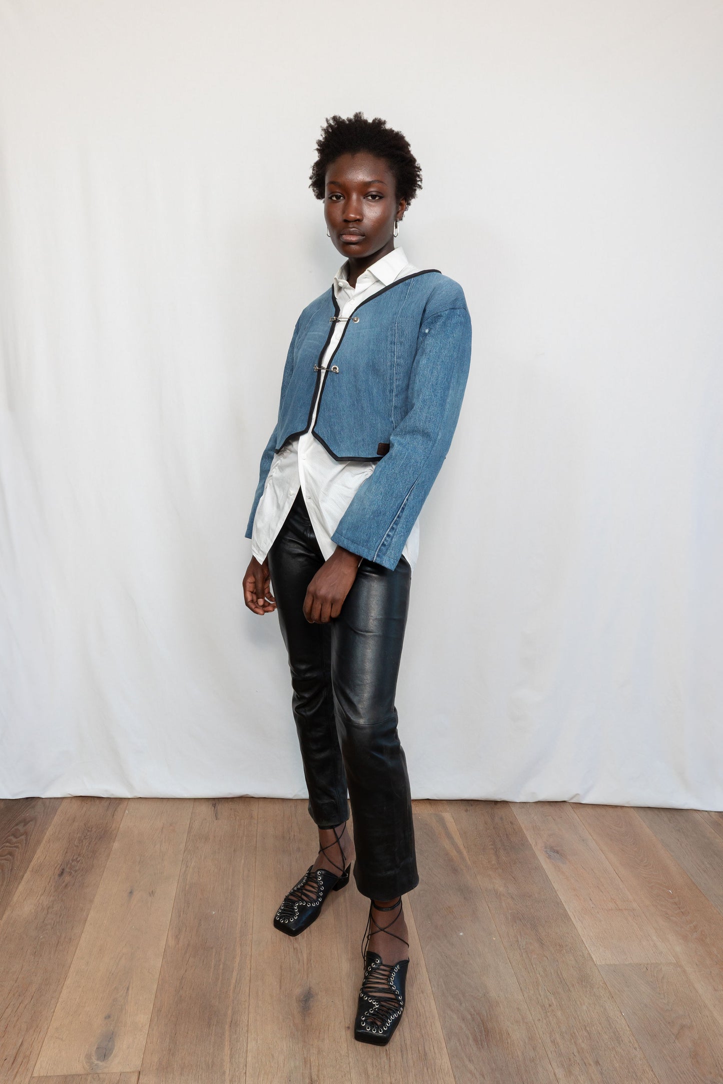 Pins Jacket Blue Denim