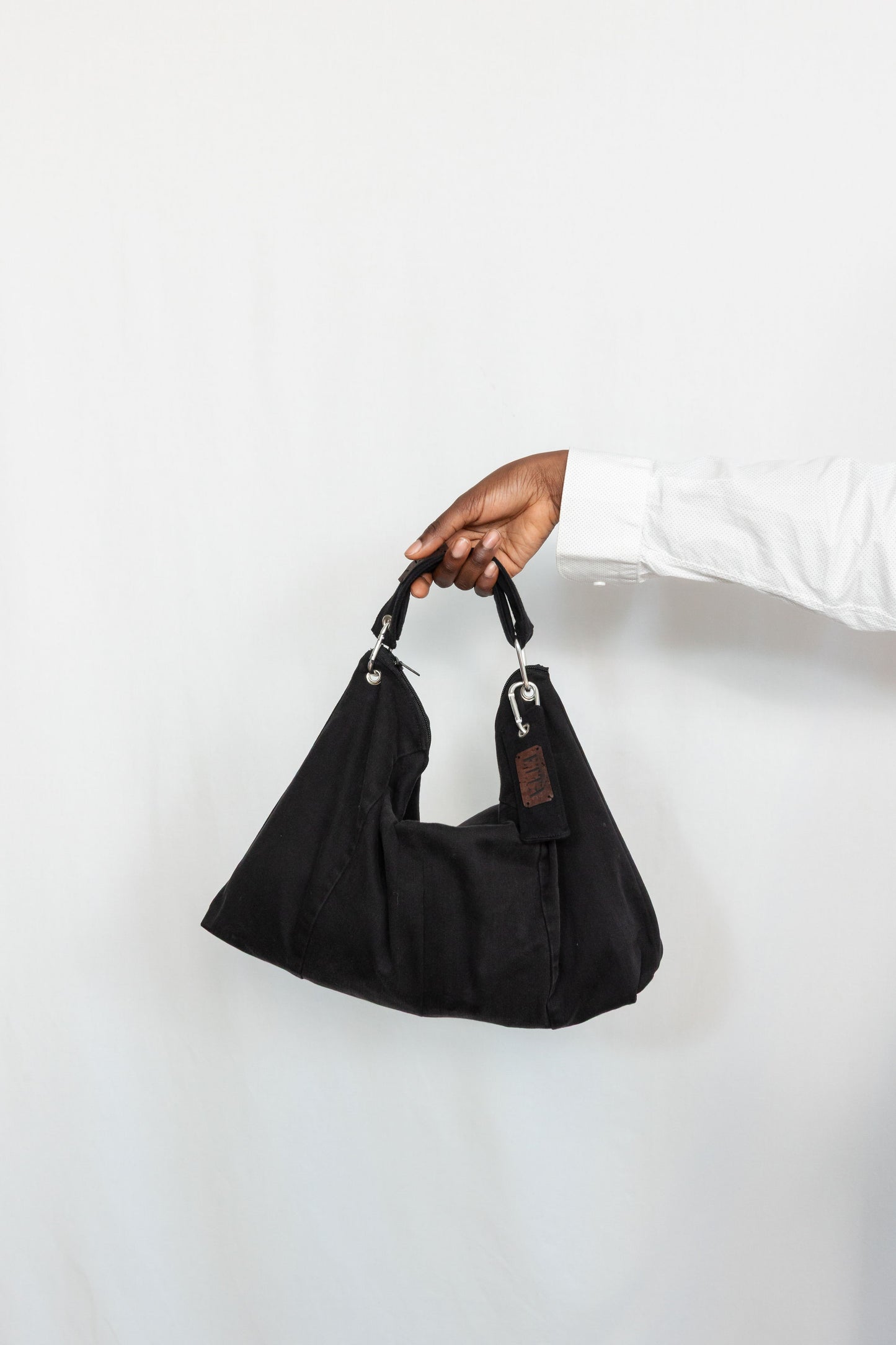 Dumpling Bag Black Denim