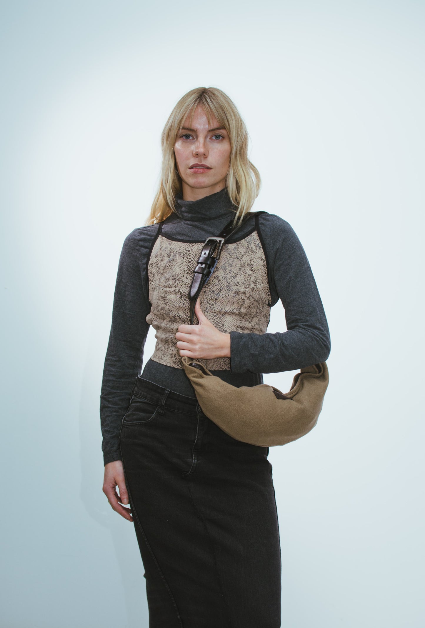 Jasper Snakeskin Top