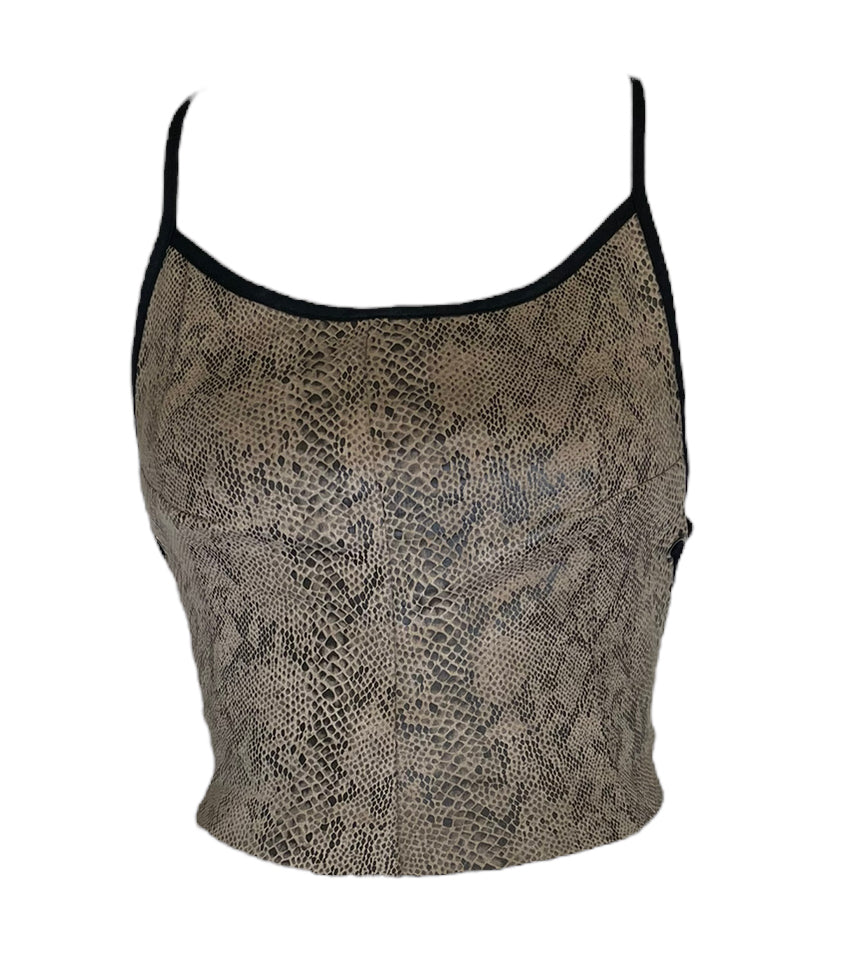 Jasper Snakeskin Top